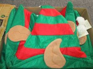 lot 65 image: 11 elf hats...