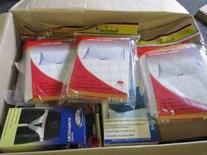 lot 123 image: box of medical braces and more ...