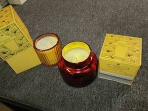 lot 142 image: 3 new candles ...
