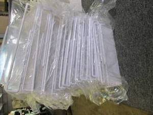 lot 145 image: 12 white metal baskets ...