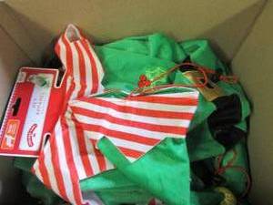 lot 164 image: box of christmas dog apparel ...