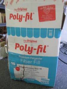 lot 165 image: 10lbs of poly filll...