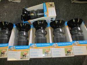 lot 187 image: 6 pet water bowl bottles ...