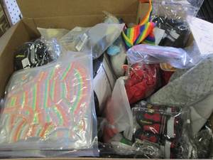 lot 188 image: box of pet leashes, harnesses , boo...