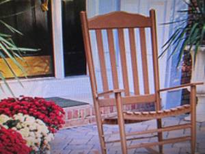 lot 205 image: wooden rocking chair open box ...
