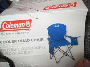lot 215 image: colman cooler quad camping chair ...