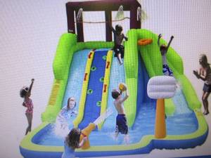 lot 217 image: magic time triple blast inflatable ...