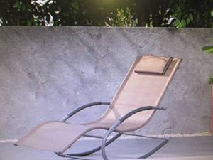 lot 222 image: curved rocking chair lounger ...