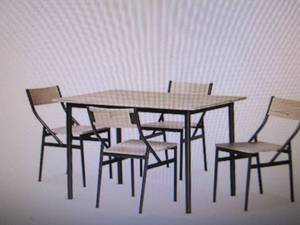 lot 234 image: baxton studio carmen 5 pc dining se...