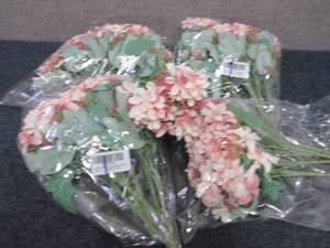 4- 6pks Artificial Flowers ...