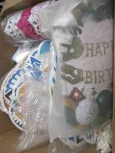 Box of Party Supplies...