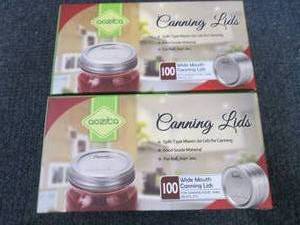 2- 100 ct pks Aozita Wide Mouth Can...