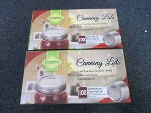 2- 100 ct pks Aozita Wide Mouth Can...