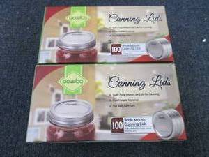 2- 100 ct pks Aozita Wide Mouth Can...