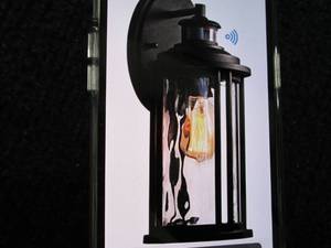 Black Wall Mount Light with Motion ...