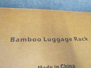 Bamboo Luggage Rack...