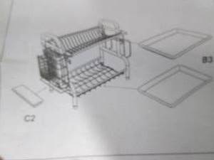 White Dish Rack open box...