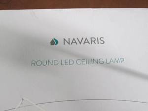 Navaris Round LED Ceiling Lamp...