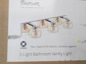 3 Light Bathroom Vanity Light open ...