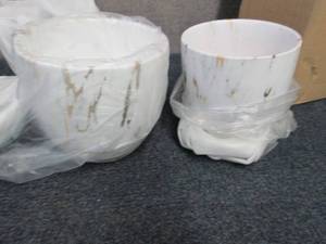 2 Planter Pots with Trays...