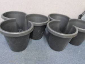 2 Triple Plant Pots...