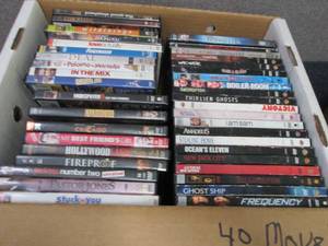 40 Movie DVDs...