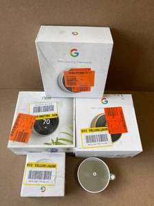 lot 8 image: Lot of Assorted google thermostat various models and conditions customer returns see pictures