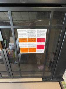 lot 60 image: Fire place screen has scratches doors