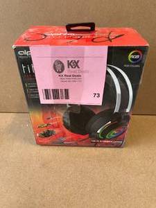 lot 73 image: Tzumi Alpha Gaming TITAN LED Hi-Fi Stereo Gaming Headset PC & Console 7Color LED