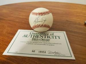 lot 278 image: Ken Griffey JR. Signed Baseball