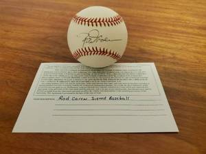 lot 284 image: Rod Carew Signed Baseball