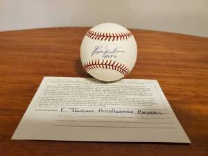 lot 295 image: Fergie Jenkins Signed Baseball