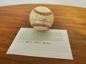 lot 296 image: Rollie Fingers Signed Baseball