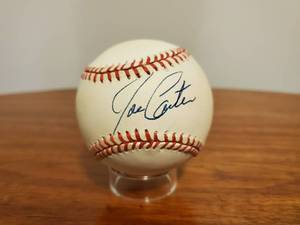 lot 306 image: Joe Carter Signed Baseball