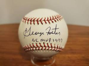 lot 329 image: George Foster Signed Baseball