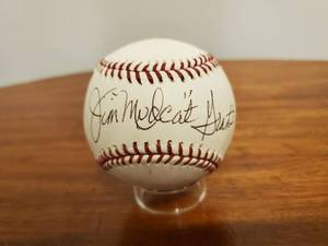 lot 333 image: Jim Mudcat Grant Signed Baseball