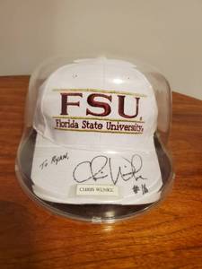 lot 301 image: Chris Wienke Signed Florida State University Hat