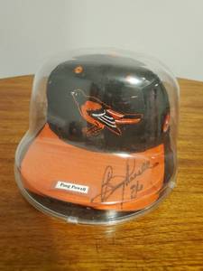 lot 302 image: Poog Powell Signed Baltimore Oreos Hat