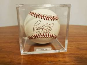 lot 351 image: Carlos Silva Signed Baseball