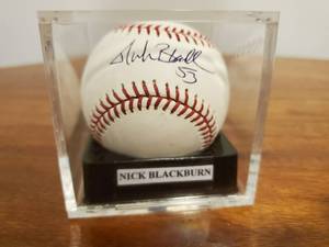 lot 355 image: Nick Blackburn Signed Baseball