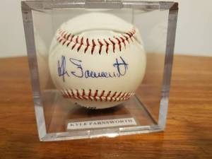 lot 356 image: Kyle Farnsworth Signed Baseball
