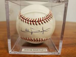 lot 358 image: Jason Bartlett Signed Baseball
