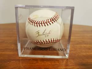lot 359 image: Francisco Liriano Signed Baseball