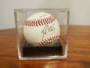 lot 367 image: Darin Erstad Signed Baseball