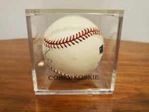 lot 374 image: Corey Coskie Signed Baseball