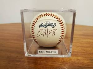 lot 375 image: Eric Milton Signed Baseball
