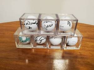 lot 380 image: Collection Of Signed Golf balls