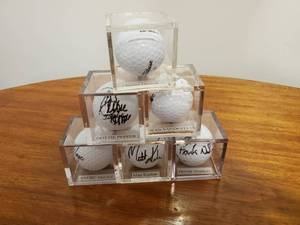 lot 385 image: Collection Of 6 Signed Golf balls