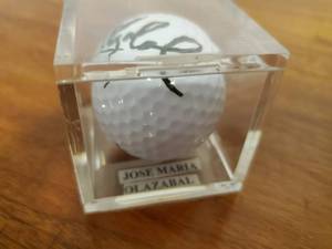 lot 392 image: Two Signed Golf balls