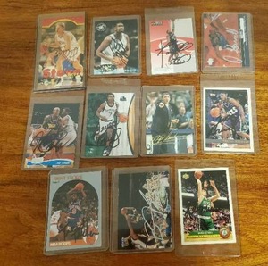 lot 414 image: Collection Of Signed Basketball Cards